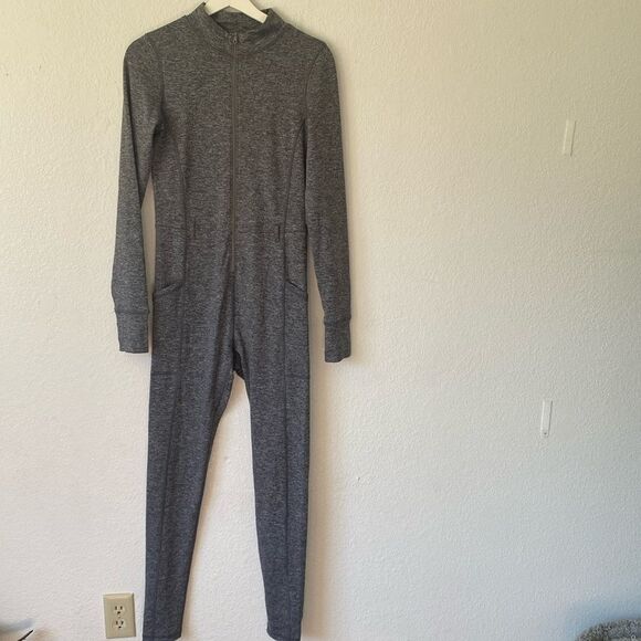 Aerie Offline Grey Long sleeve Jumpsuit - Picture 2 of 6